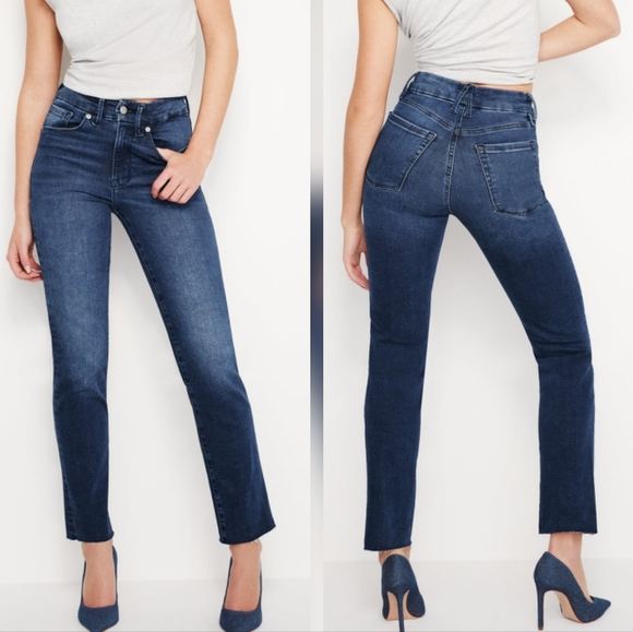 Good American Denim - Good American Always Fit Good Classic Slim straight Jean Indigo Wash 6-12